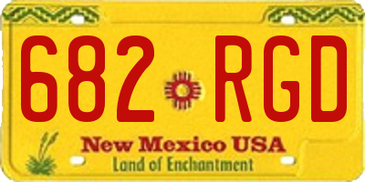 NM license plate 682RGD