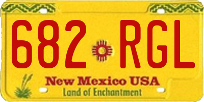 NM license plate 682RGL