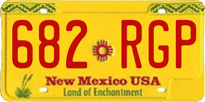 NM license plate 682RGP