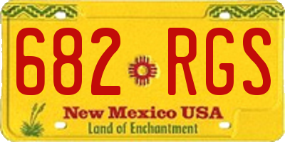 NM license plate 682RGS
