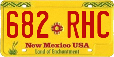 NM license plate 682RHC