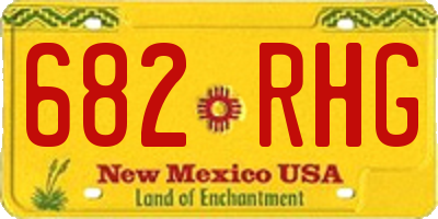 NM license plate 682RHG