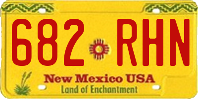 NM license plate 682RHN