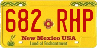 NM license plate 682RHP