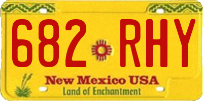 NM license plate 682RHY