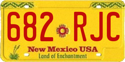 NM license plate 682RJC