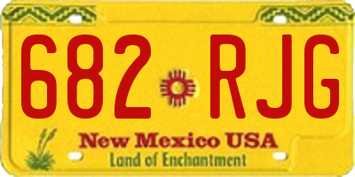 NM license plate 682RJG