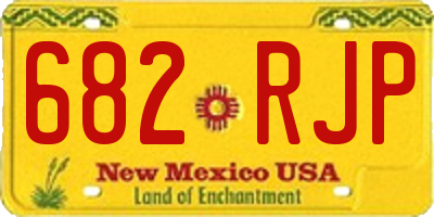 NM license plate 682RJP