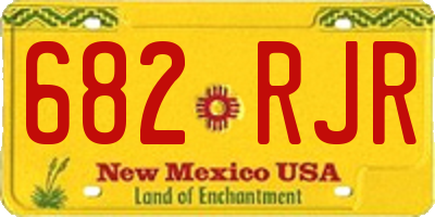 NM license plate 682RJR