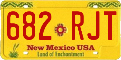 NM license plate 682RJT