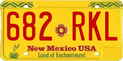 NM license plate 682RKL