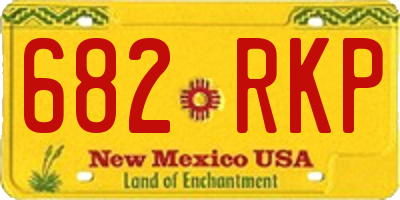 NM license plate 682RKP