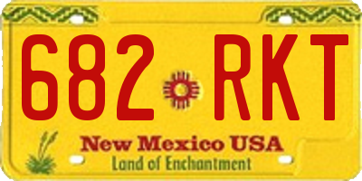 NM license plate 682RKT