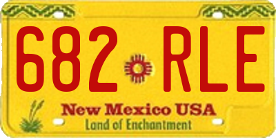 NM license plate 682RLE