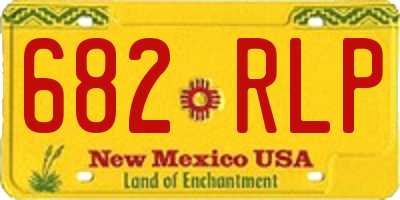 NM license plate 682RLP