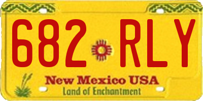 NM license plate 682RLY