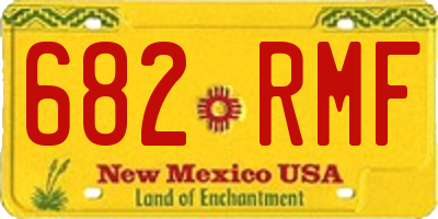 NM license plate 682RMF