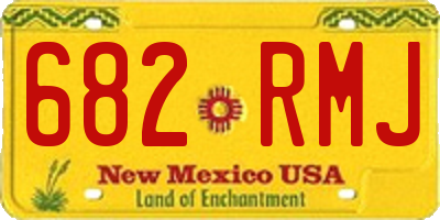 NM license plate 682RMJ