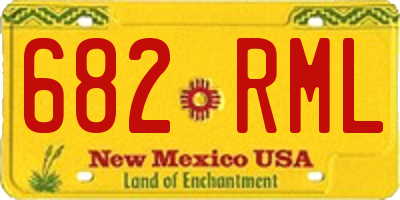 NM license plate 682RML