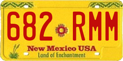 NM license plate 682RMM