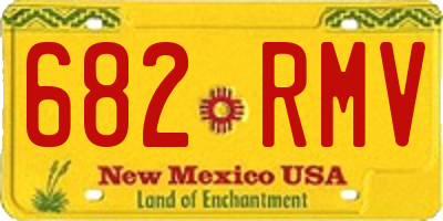 NM license plate 682RMV