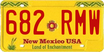 NM license plate 682RMW