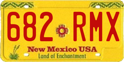 NM license plate 682RMX