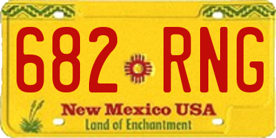 NM license plate 682RNG