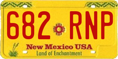 NM license plate 682RNP