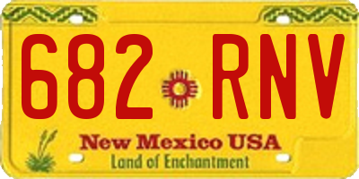 NM license plate 682RNV