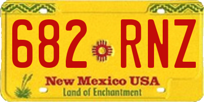 NM license plate 682RNZ