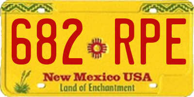 NM license plate 682RPE
