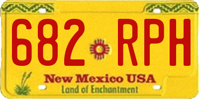 NM license plate 682RPH