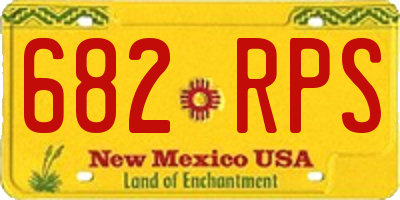 NM license plate 682RPS