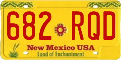 NM license plate 682RQD