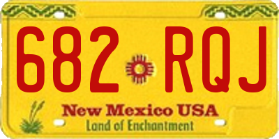 NM license plate 682RQJ