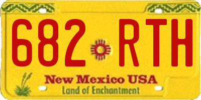 NM license plate 682RTH