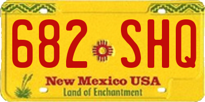 NM license plate 682SHQ