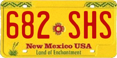 NM license plate 682SHS