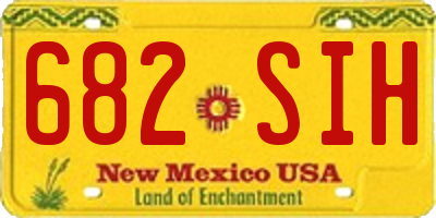 NM license plate 682SIH