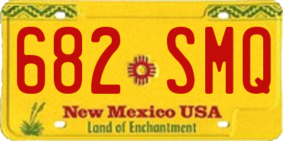 NM license plate 682SMQ
