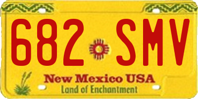 NM license plate 682SMV