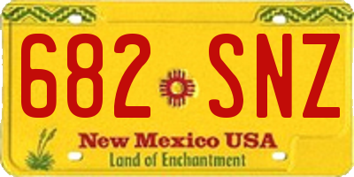 NM license plate 682SNZ