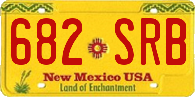 NM license plate 682SRB