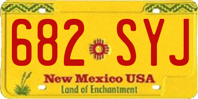 NM license plate 682SYJ