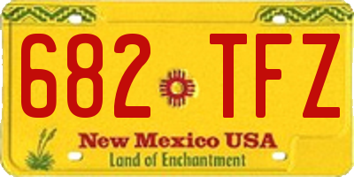 NM license plate 682TFZ