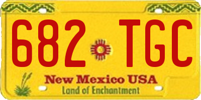 NM license plate 682TGC