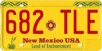 NM license plate 682TLE