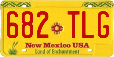 NM license plate 682TLG
