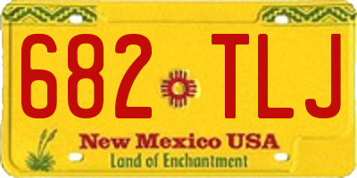 NM license plate 682TLJ